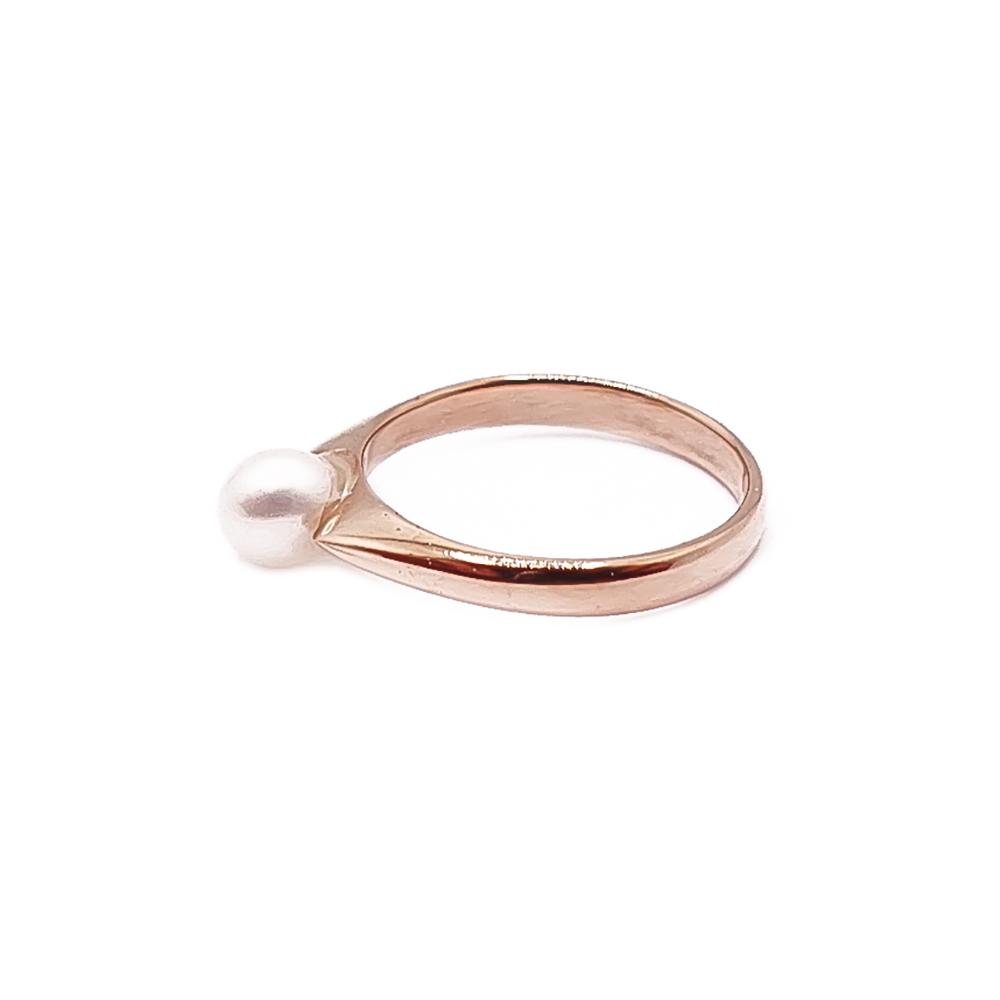 Kultainen kastesormus helmi #3