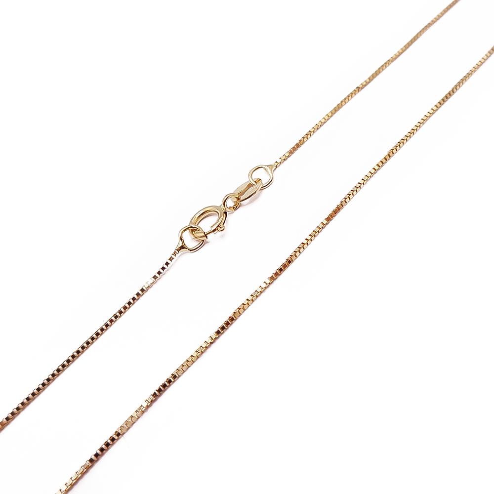 kultainen venetsiaketju 42cm #1