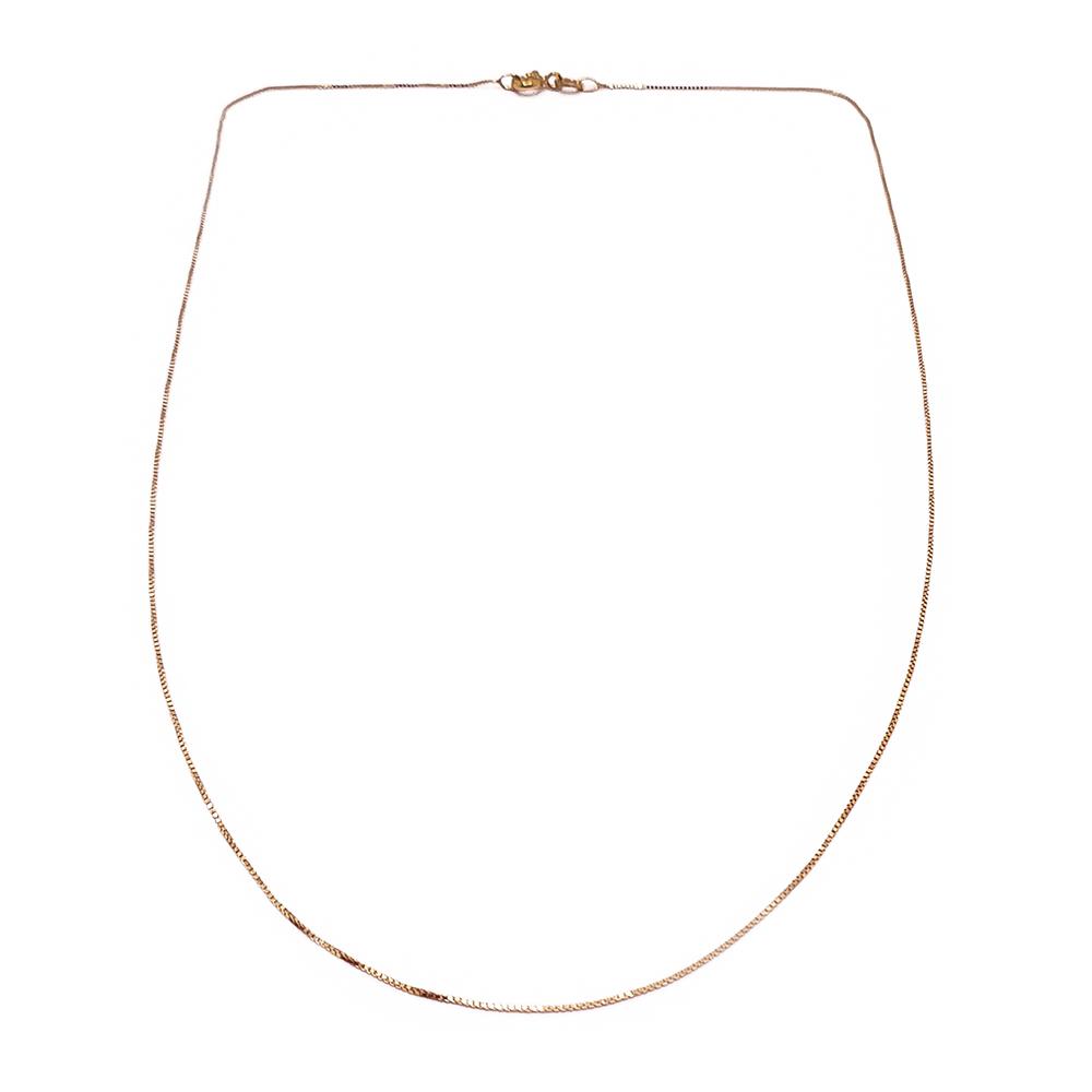 Kultainen venetsiaketju 42cm #0