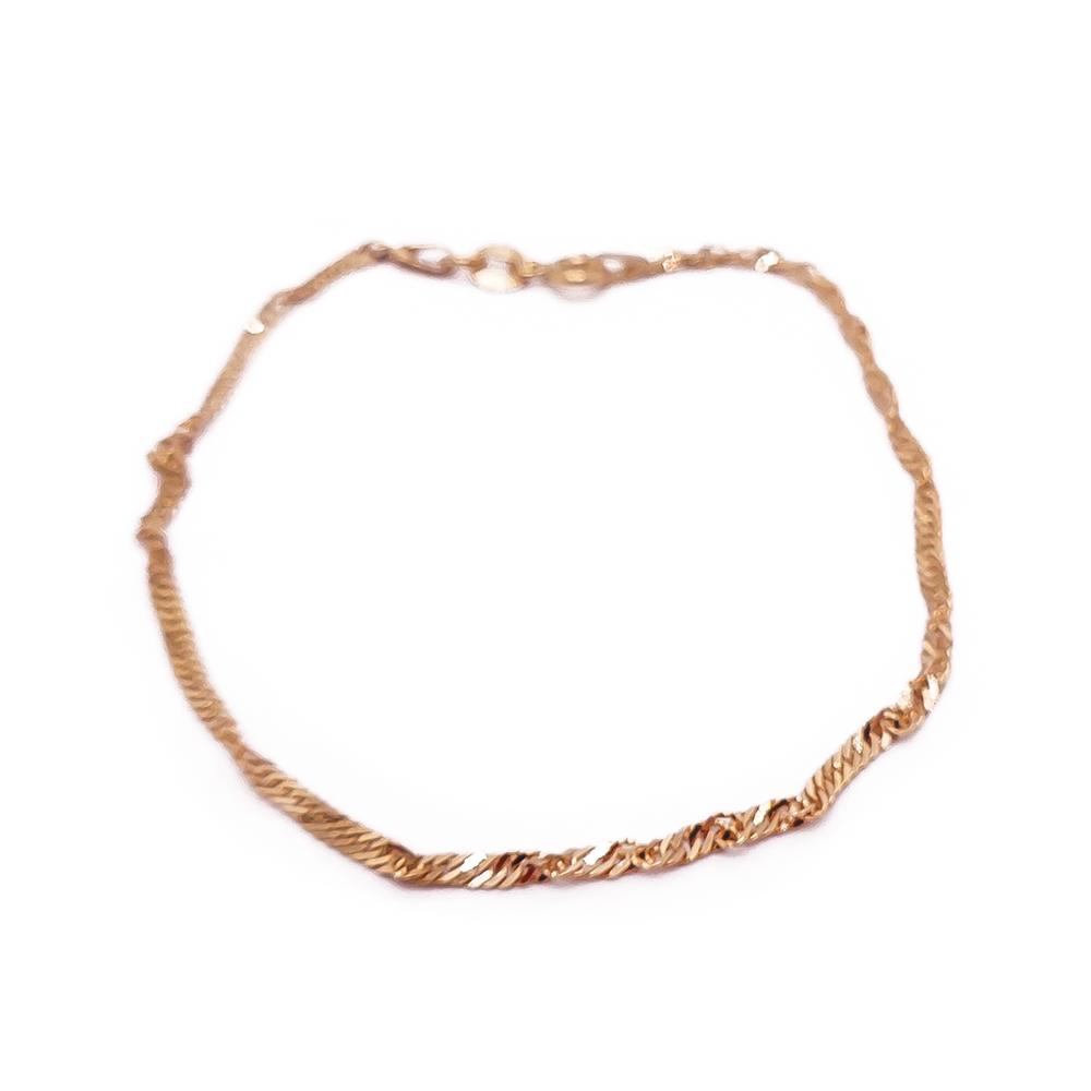 Kultainen singapore ranne 19cm #0