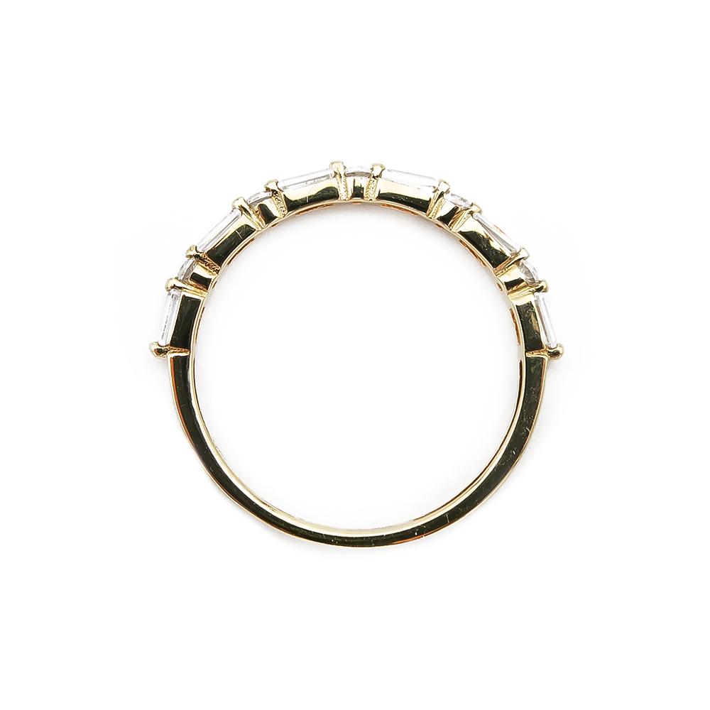 Kultainen sormus kirkkaat kivet 16,5mm #2