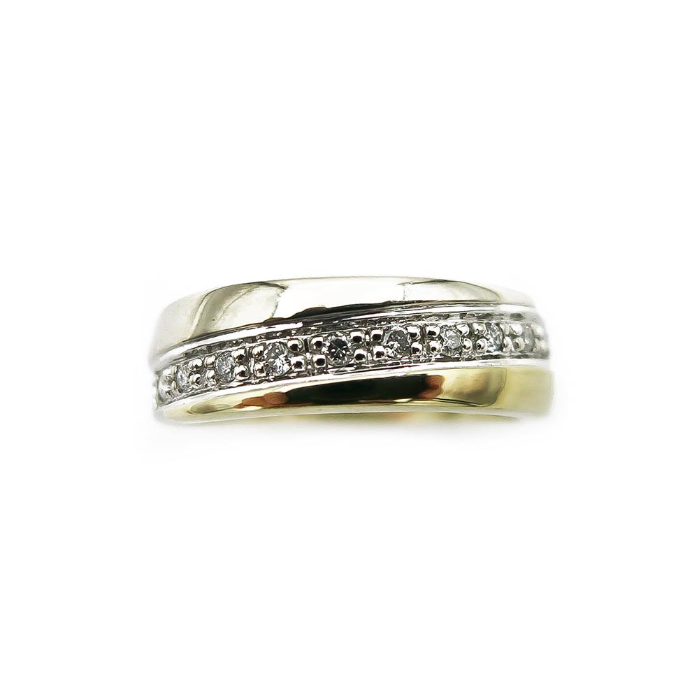 Kultainen timanttisormus 0.05ct 17,0mm #1