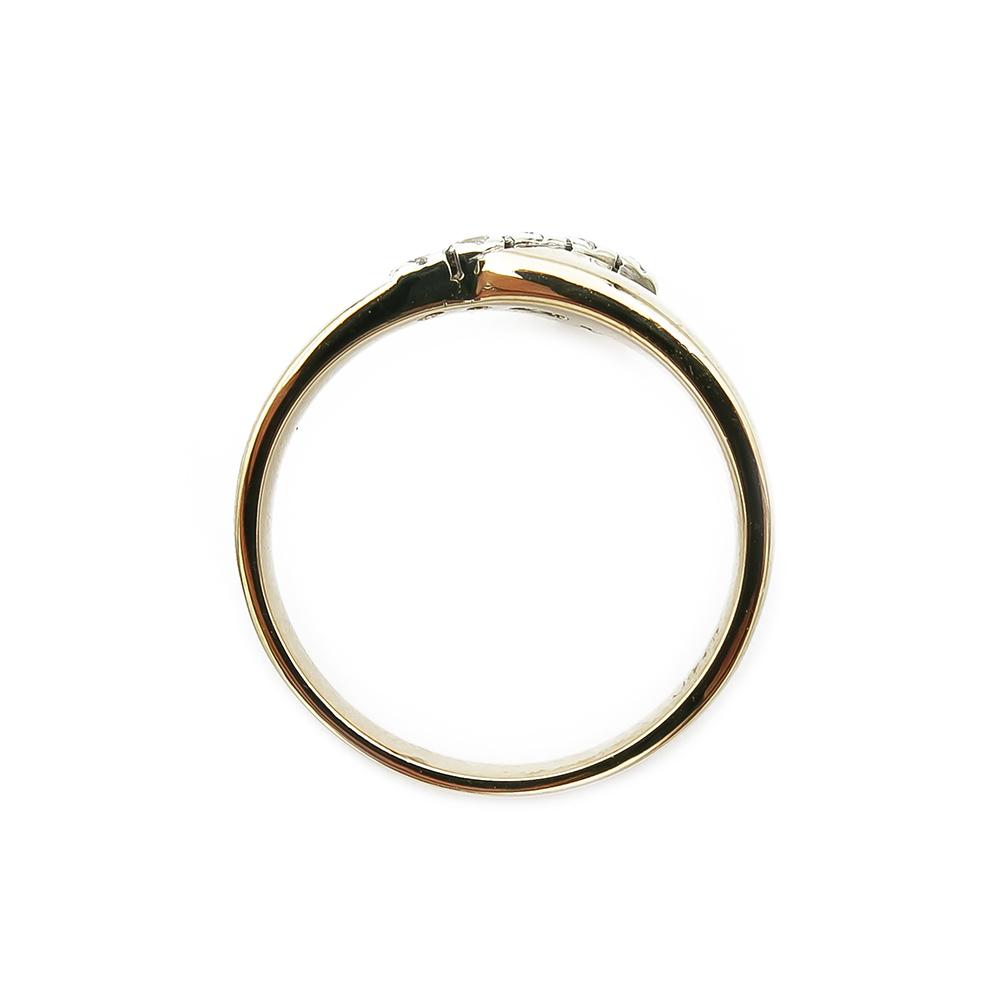 Kultainen timanttisormus 0.10ct 17,25mm #2