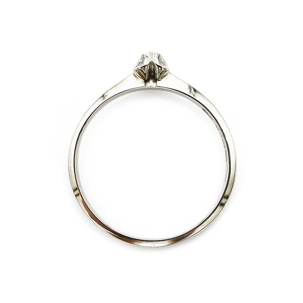 Valkokultainen timanttisormus 0.02ct 17,5mm 18k #2