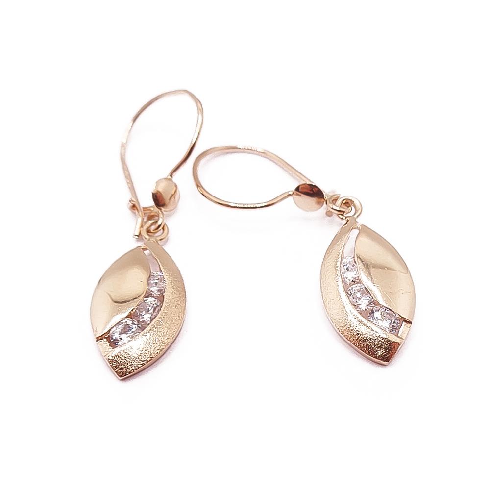 Kultaiset korvakorut zirkoniat #0