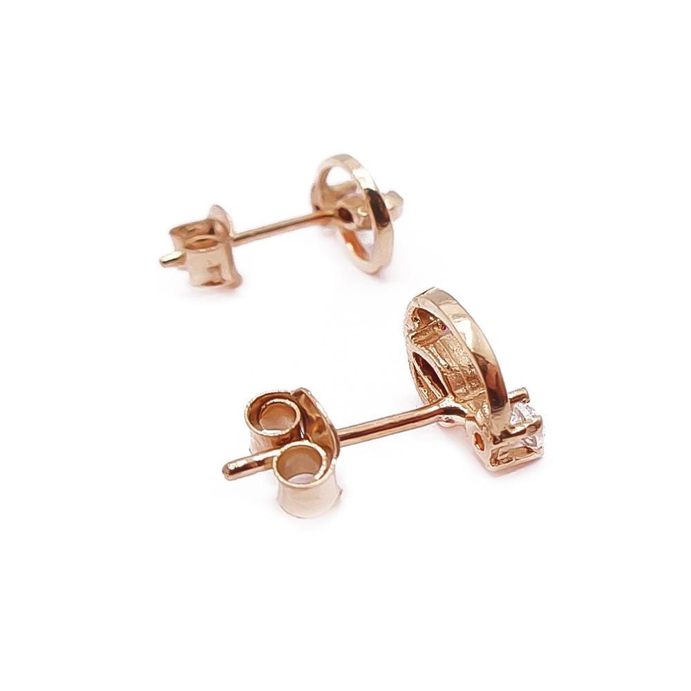 Kultaiset punakiviset korvakorut #1