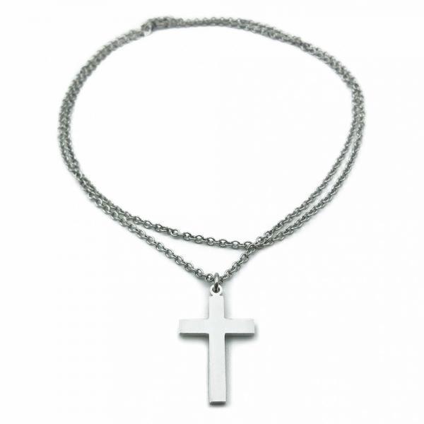 Kalevala Koru Rajalinin risti riipus, ketju 60cm #0