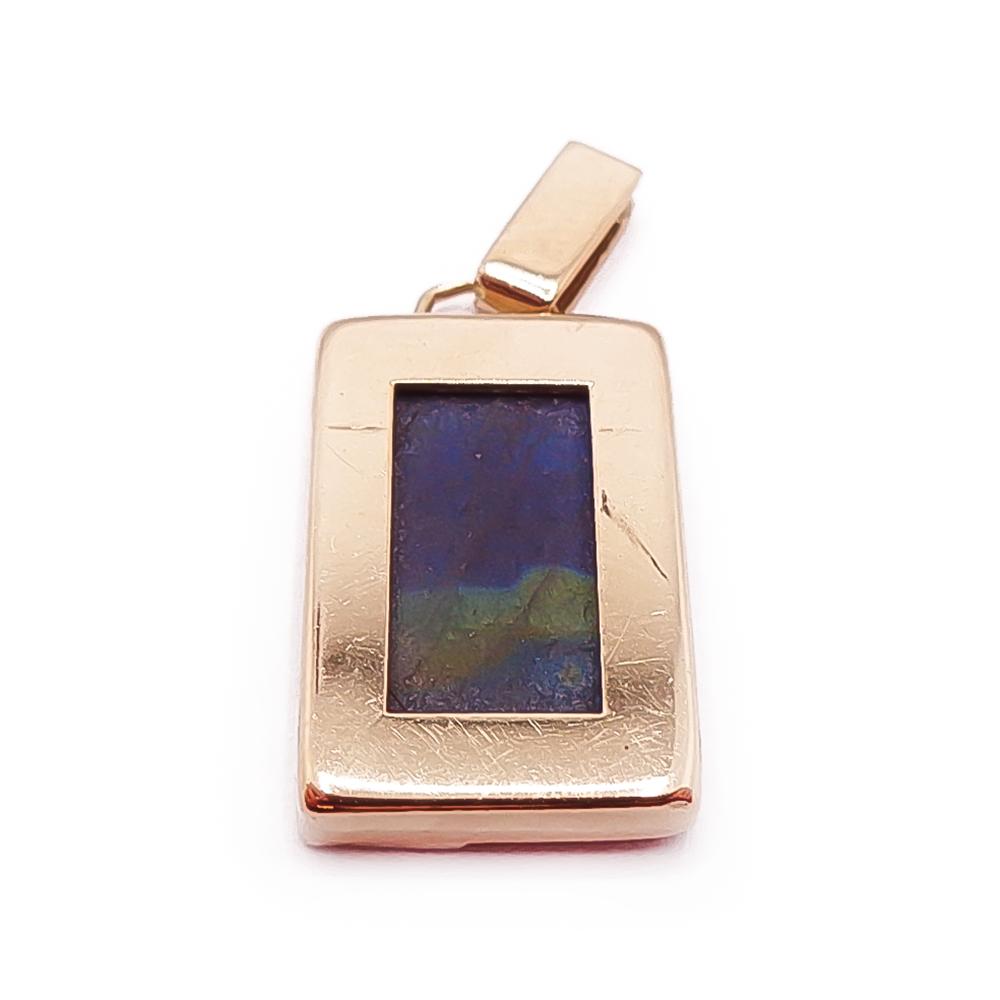 Kultainen spectroliitti+tim.0,005ct riipus v.-89 #2