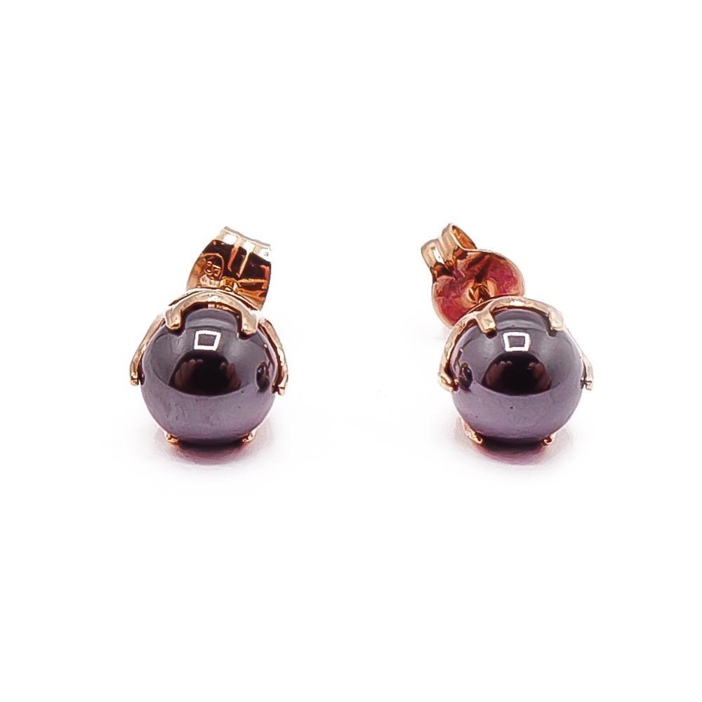 Kultaiset hematiitti korvakorut 6mm #0