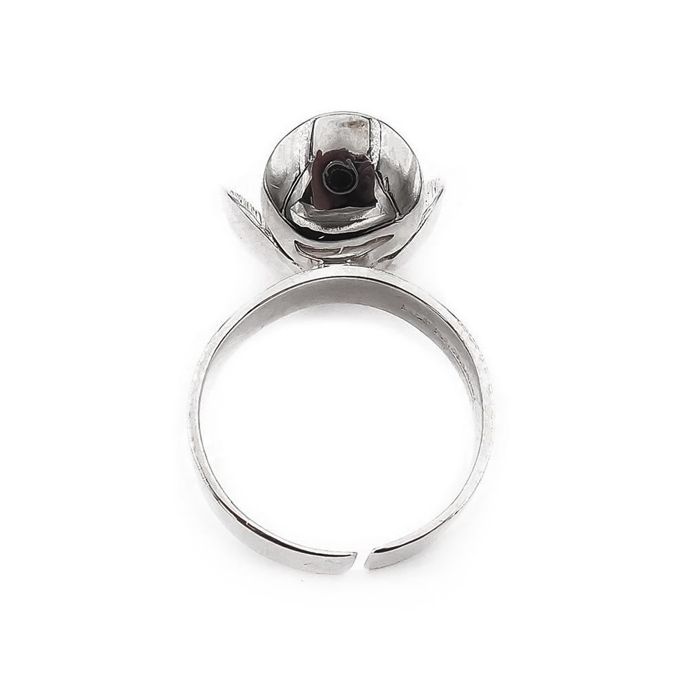 Kupittaan kulta hopeasormus kukka 19.25 avoin 1970  Eelis Kauppi #2