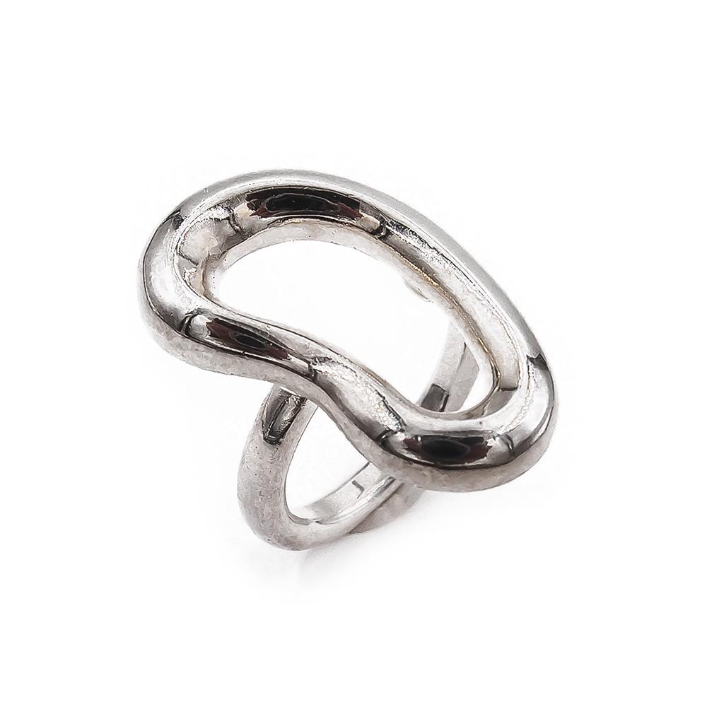 Lumoava hopeasormus 17 #0