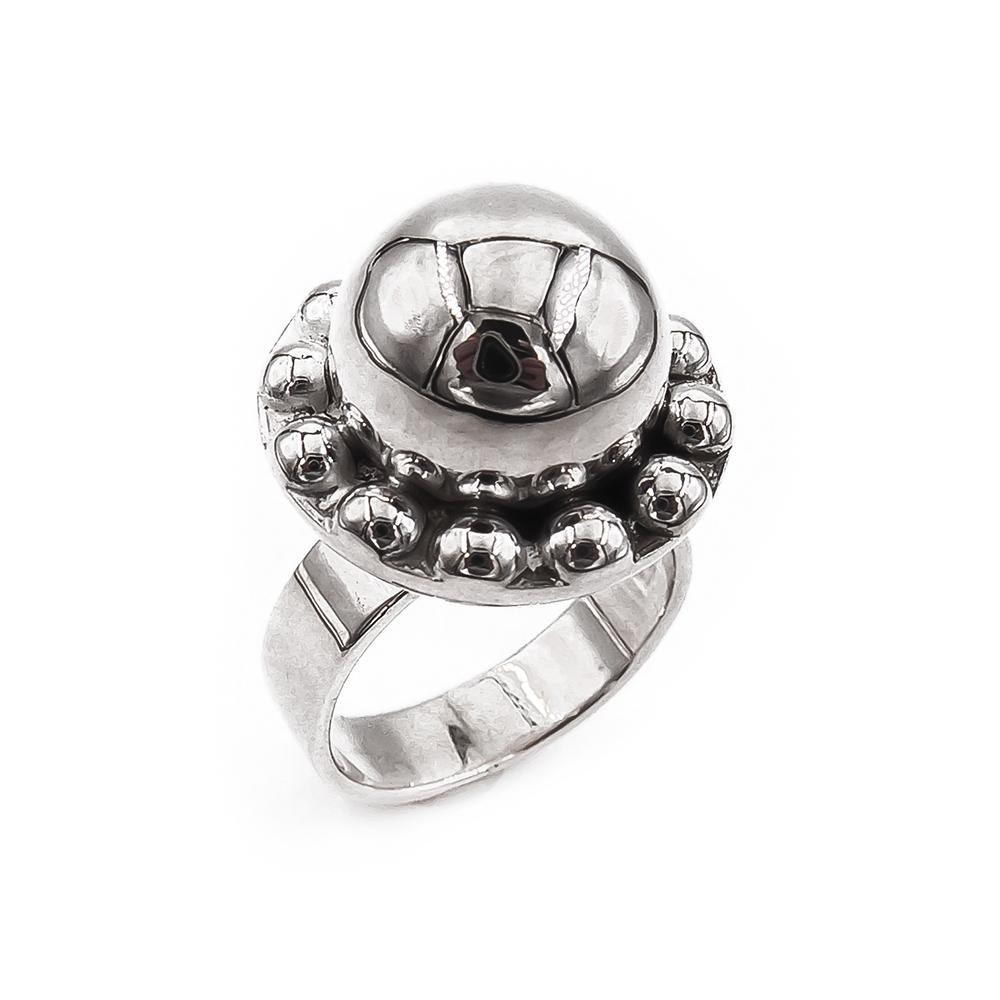 Jorma Laine hopeasormus pallokehys 18 1971 Kultateollisuus Oy #0