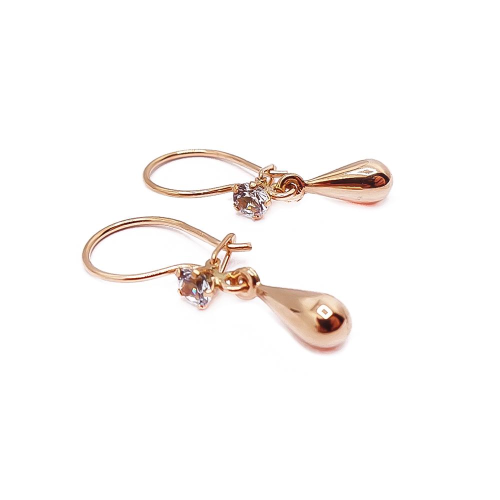 Kultaiset kyynelkorvakorut zirkoniat #0