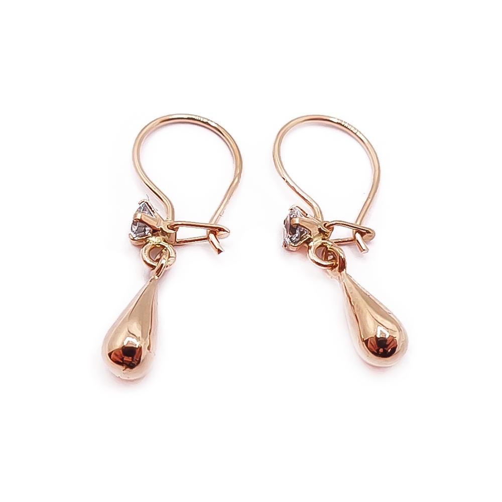 Kultaiset kyynelkorvakorut zirkoniat #1