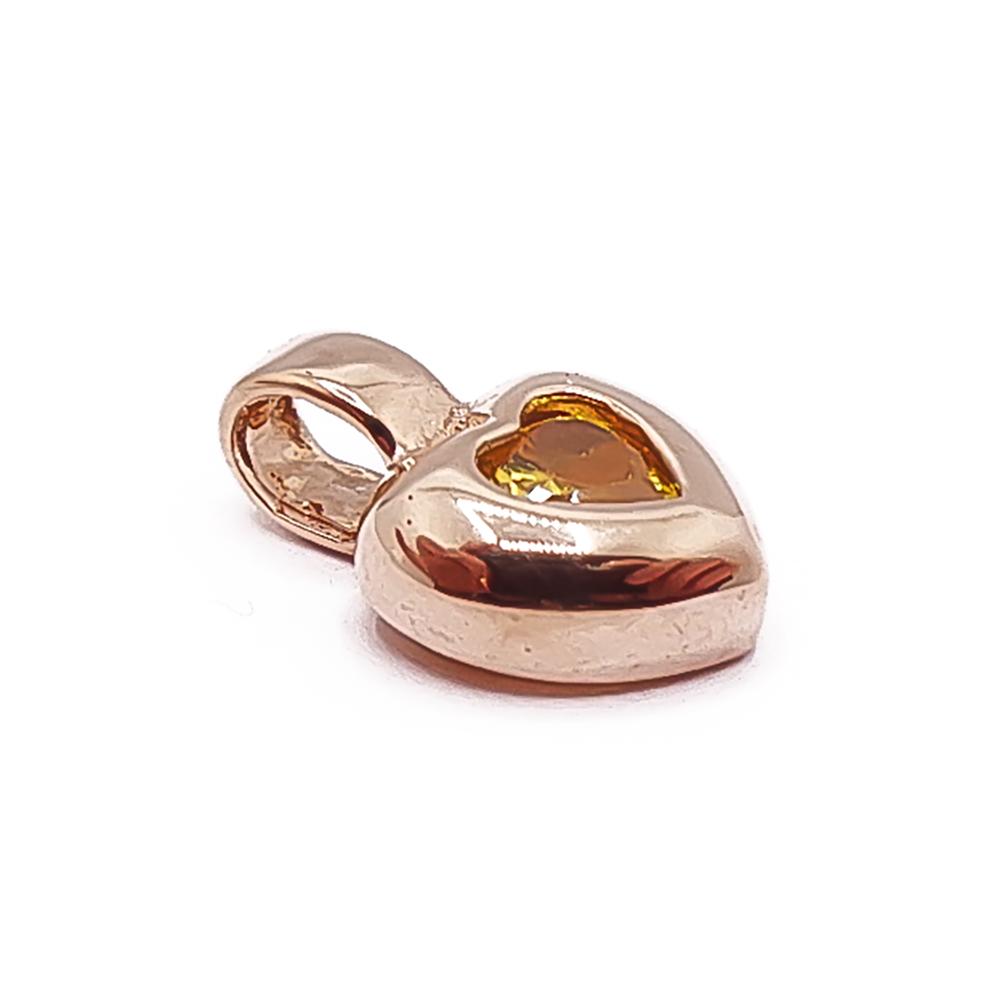 Kultainen vihreäkivinen sydänriipus #1