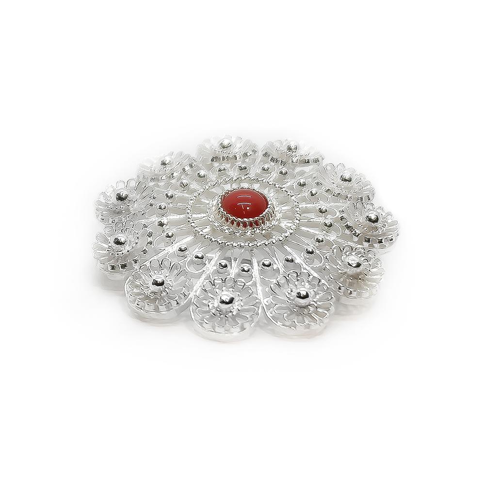 Riipus/rintakoru punainen kivi #1