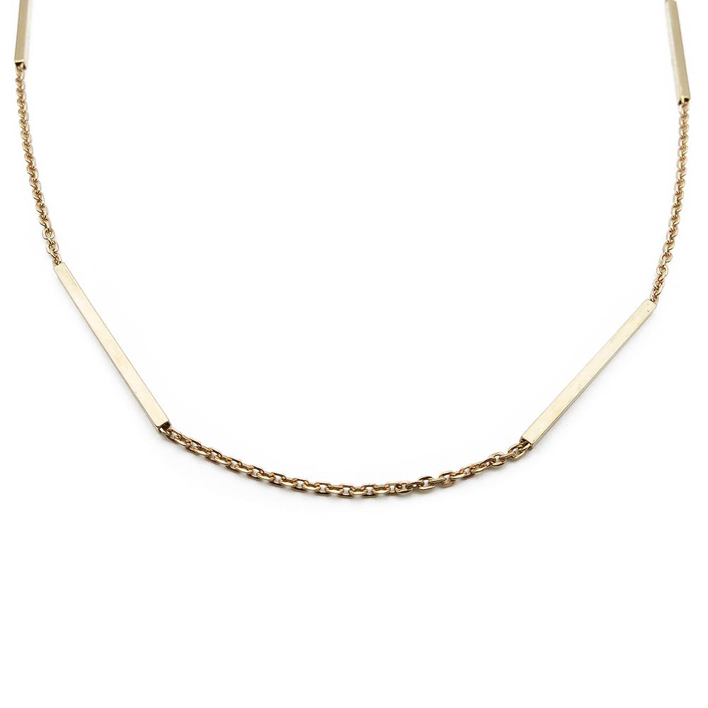 Kultainen ketju palkeilla 60cm #0