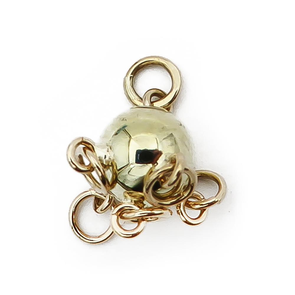 Kultainen komsiopallo-riipus #0