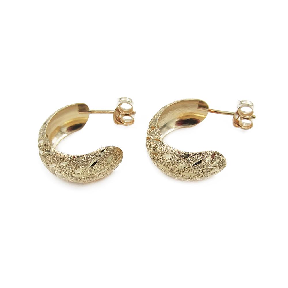 Rengastappikorvakorut kirkkaalla kivellä #1