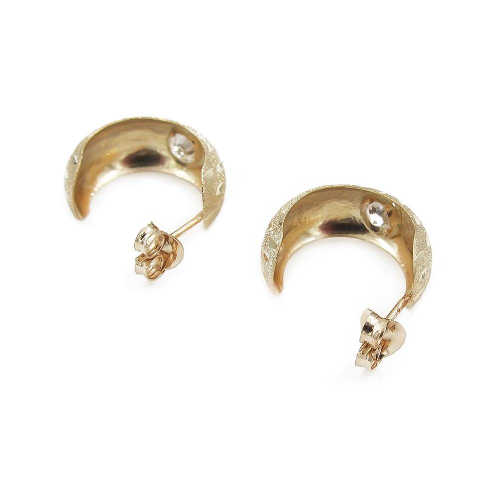 Rengastappikorvakorut kirkkaalla kivellä #5