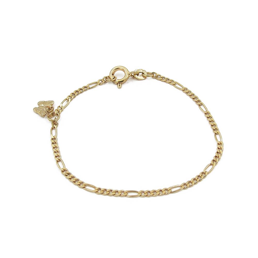 Kultainen Figaro lasten ranneketju perhos maskotilla #1