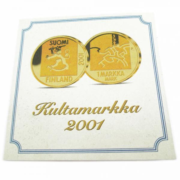Kultamarkka 1mk 2001 markan muistoraha 750 Reijo Paavilainen #4