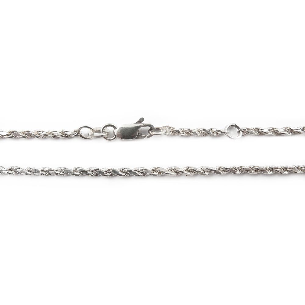 Hopeinen nilkkaketju 22,5-24,5 cm #1