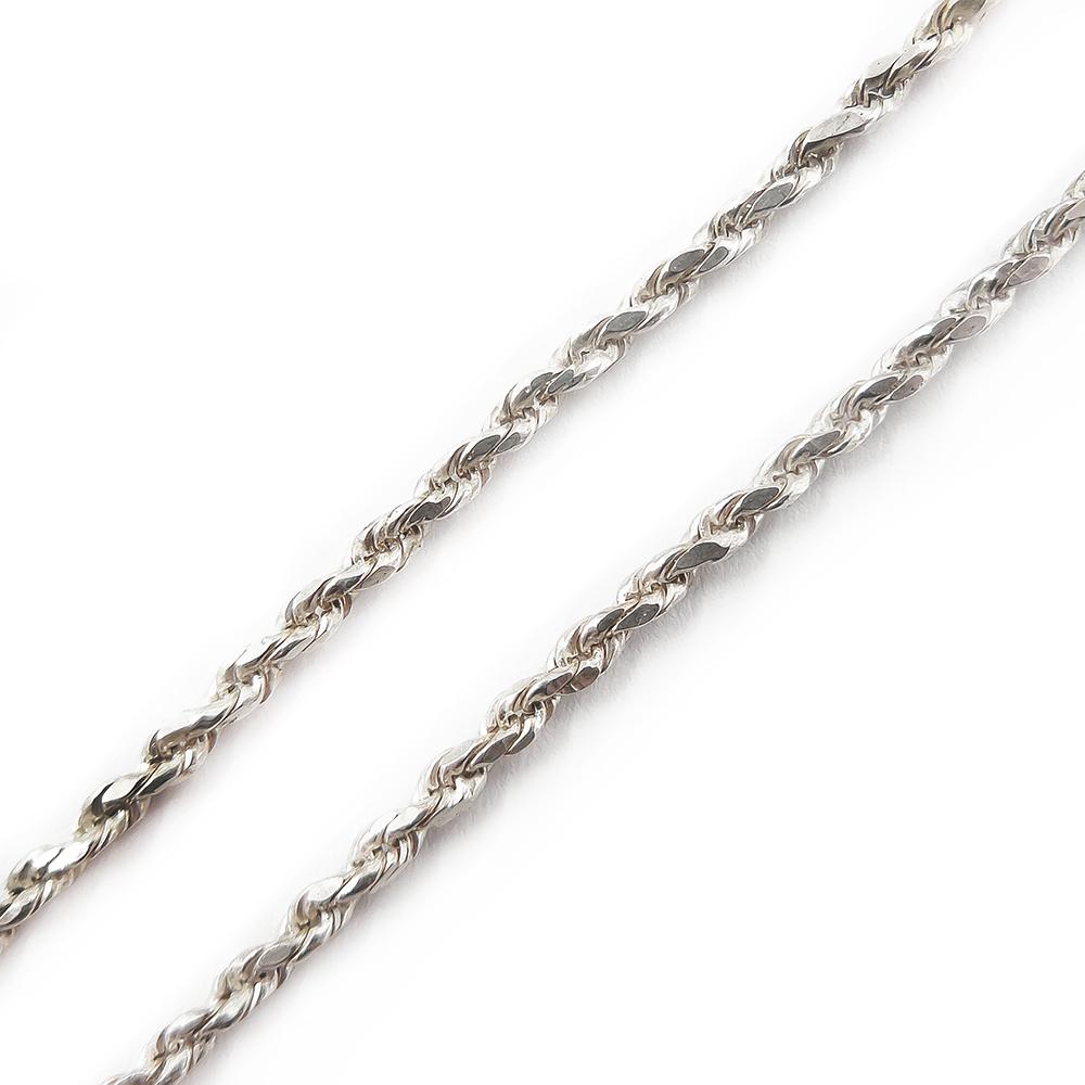 Hopeinen nilkkaketju 22,5-24,5 cm #2