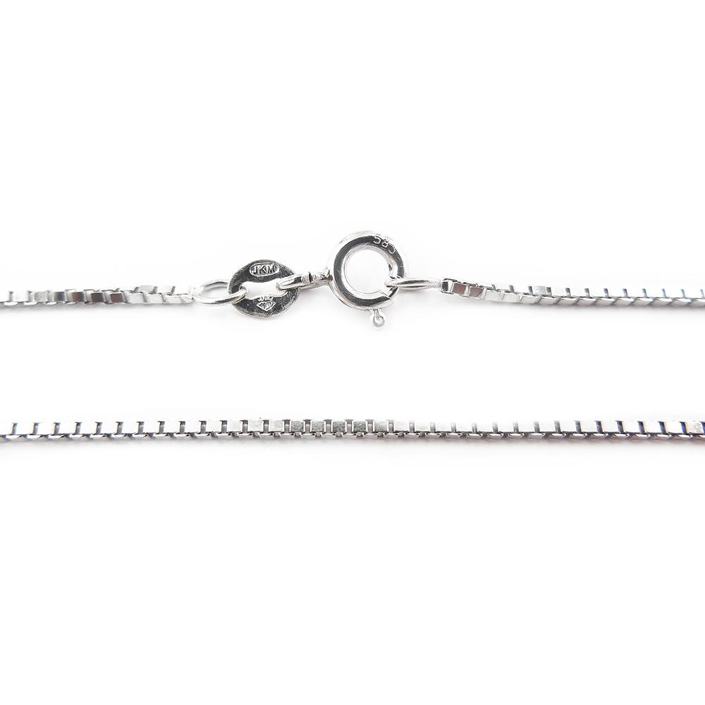 Valkokultainen venetsiaketju 45 cm #1