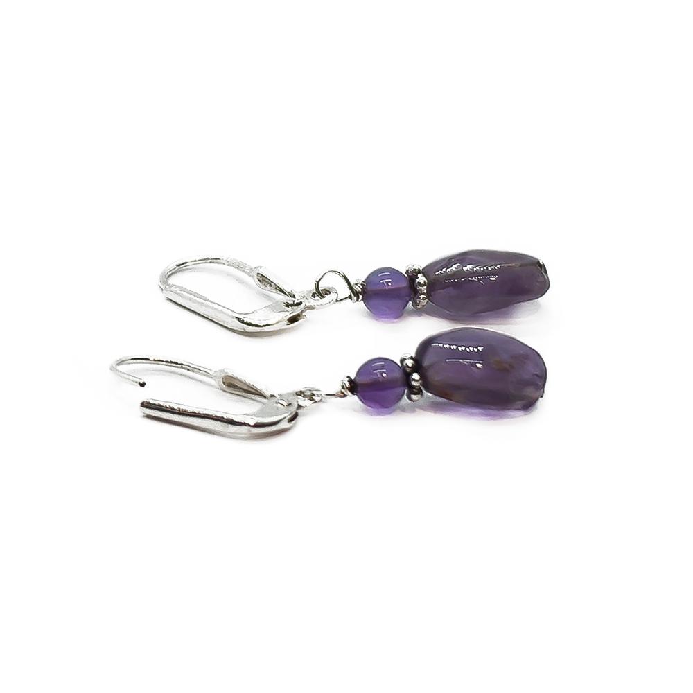 Ametisti korvakorut #1