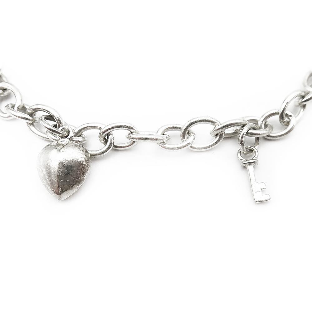 Ranneketju sydän avain heloin 17cm #1