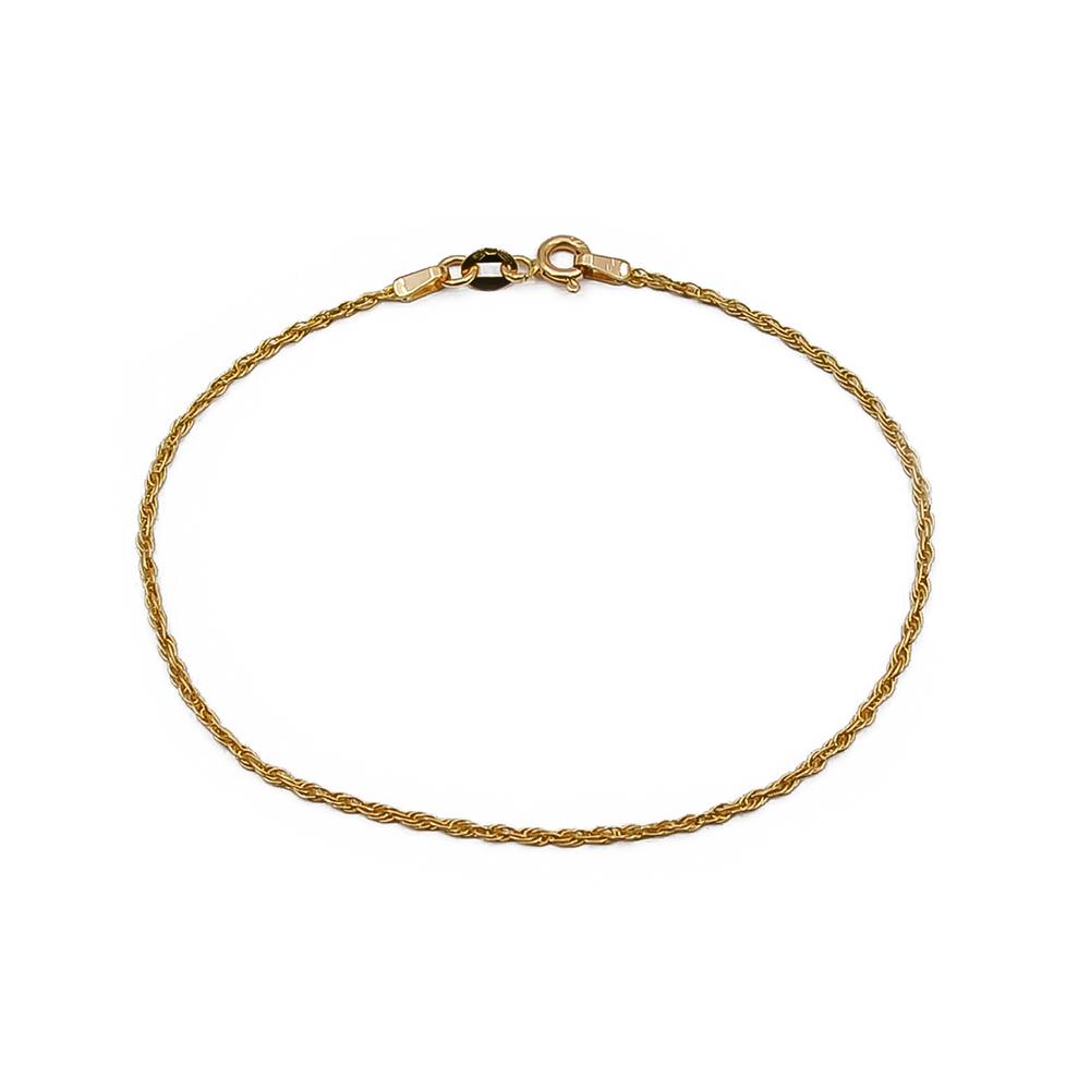 Kultainen singapore ranneketju 19cm #0