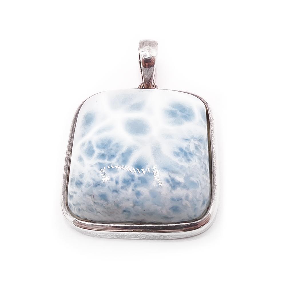 Hopeinen turkoosi riipus #0