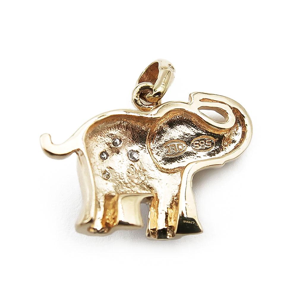 Kultainen timanttiriipus norsu, rodinoitu #1