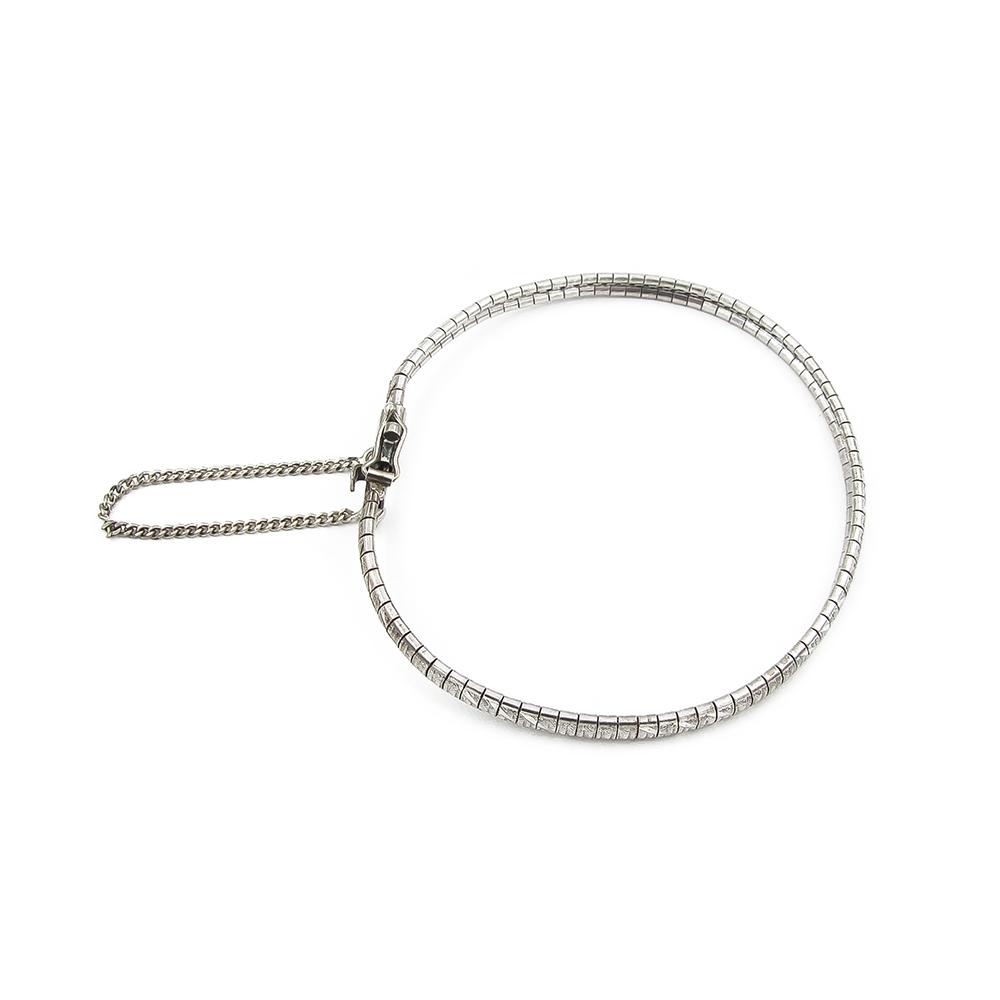 Hopeinen rannekoru 19cm #1