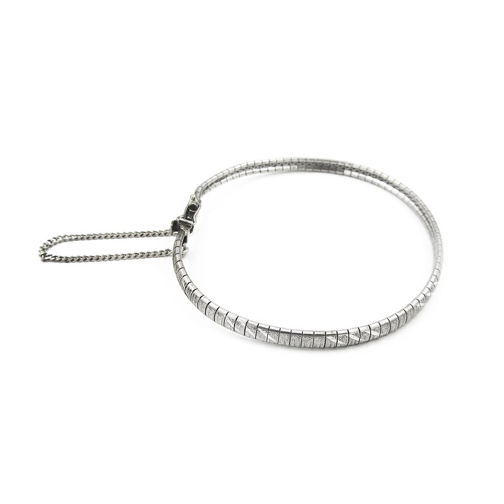 Hopeinen rannekoru 19cm #0