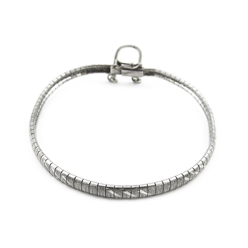 Hopeinen rannekoru 19cm #2