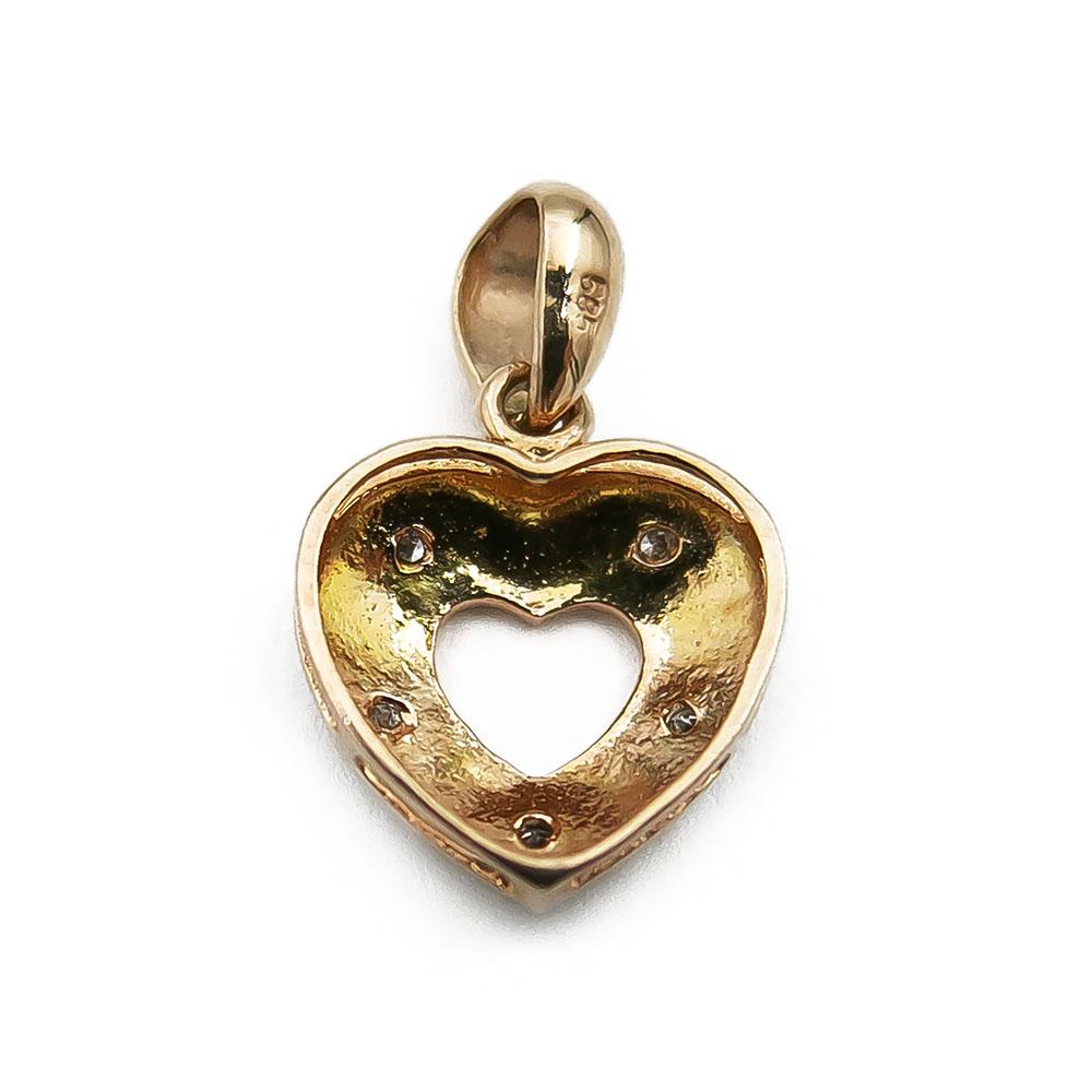 Kultainen timanttisydänriipus 0.025ct #1