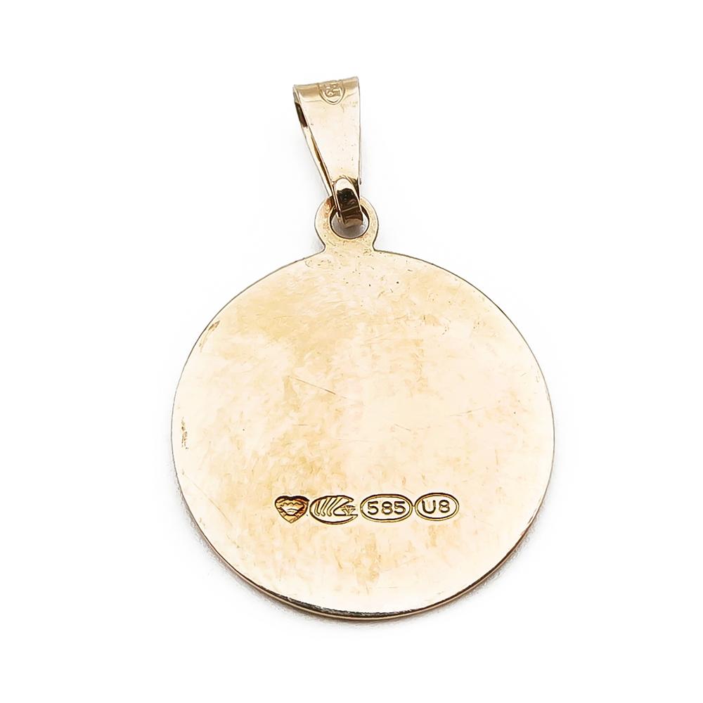 Kultainen horoskooppi riipus Rapu #1