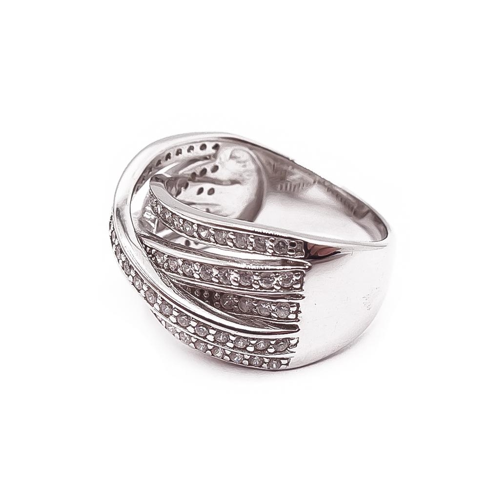 Hopeinen sormus cz 19mm #3