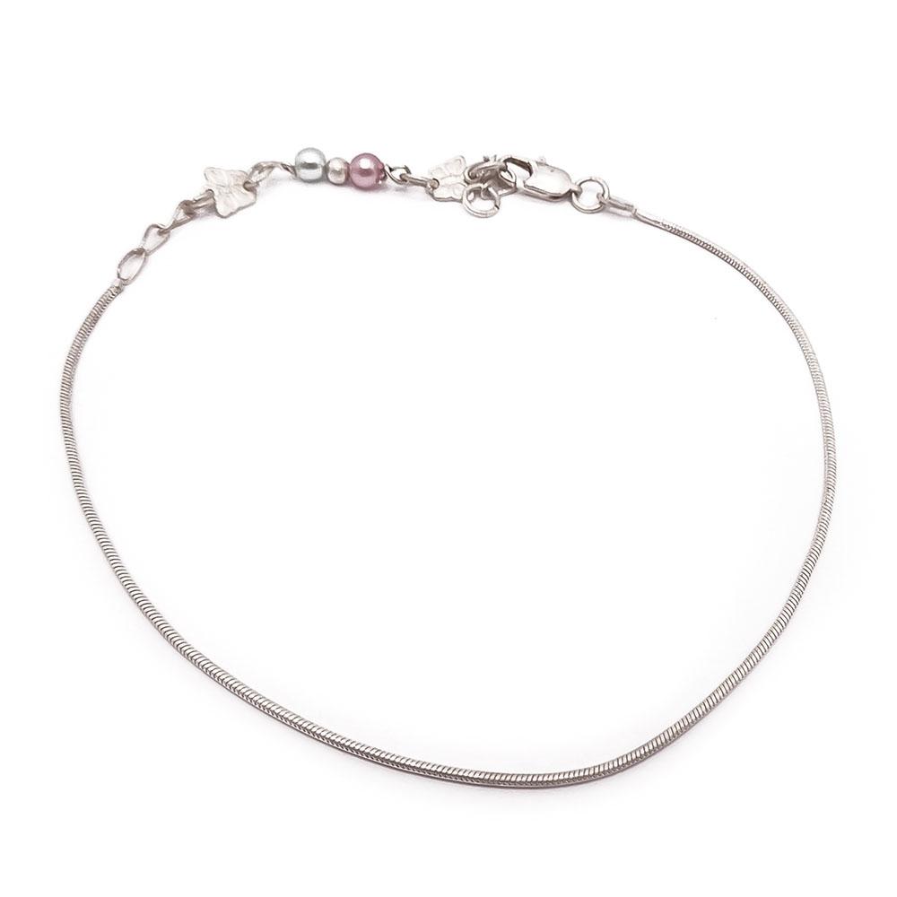 Hopeinen nilkkaketju 21,5/23,5/26,5cm #2