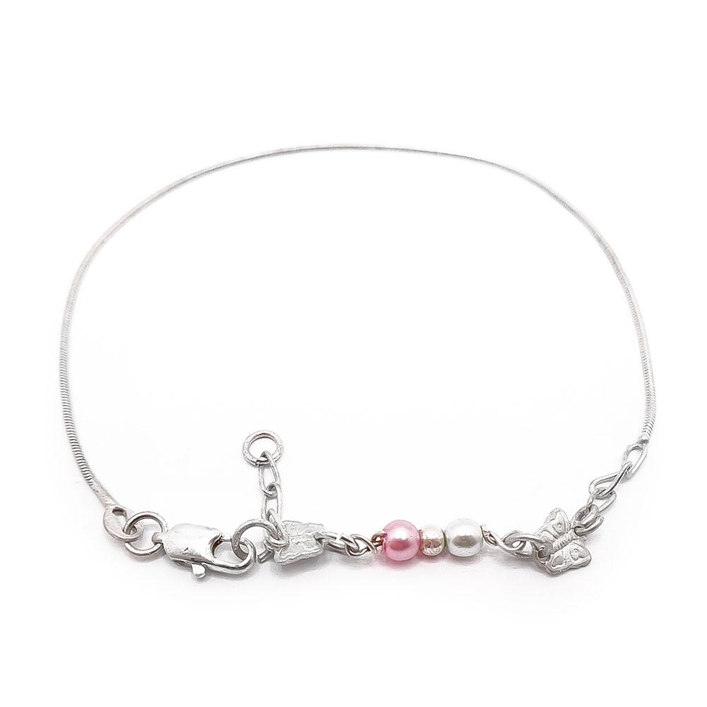 Hopeinen nilkkaketju 21,5/23,5/26,5cm #1