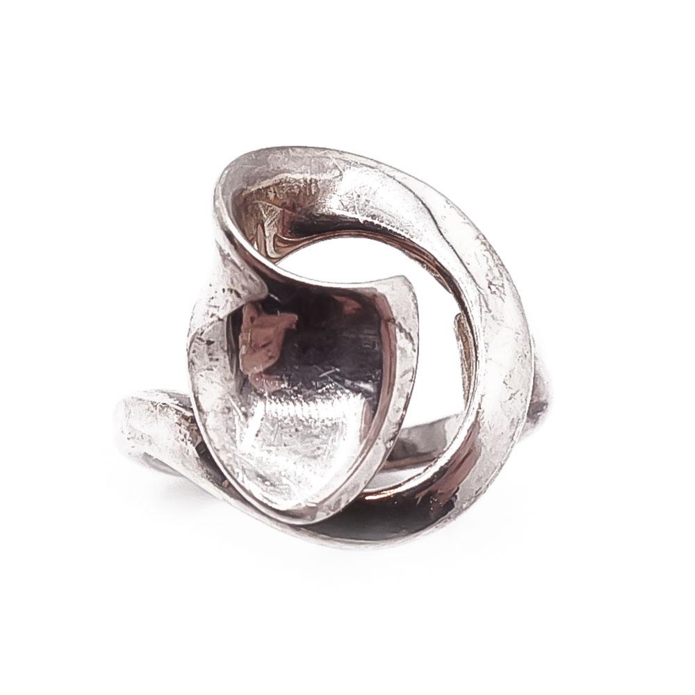 Hopeinen sormus 18,5mm #1