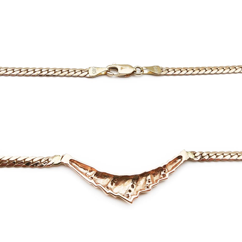 Kultainen 0,065ct timanttikääty 44cm #2