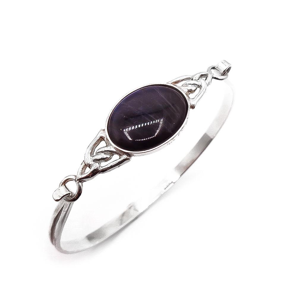 Hopeinen rannerengas spectroliitti #0