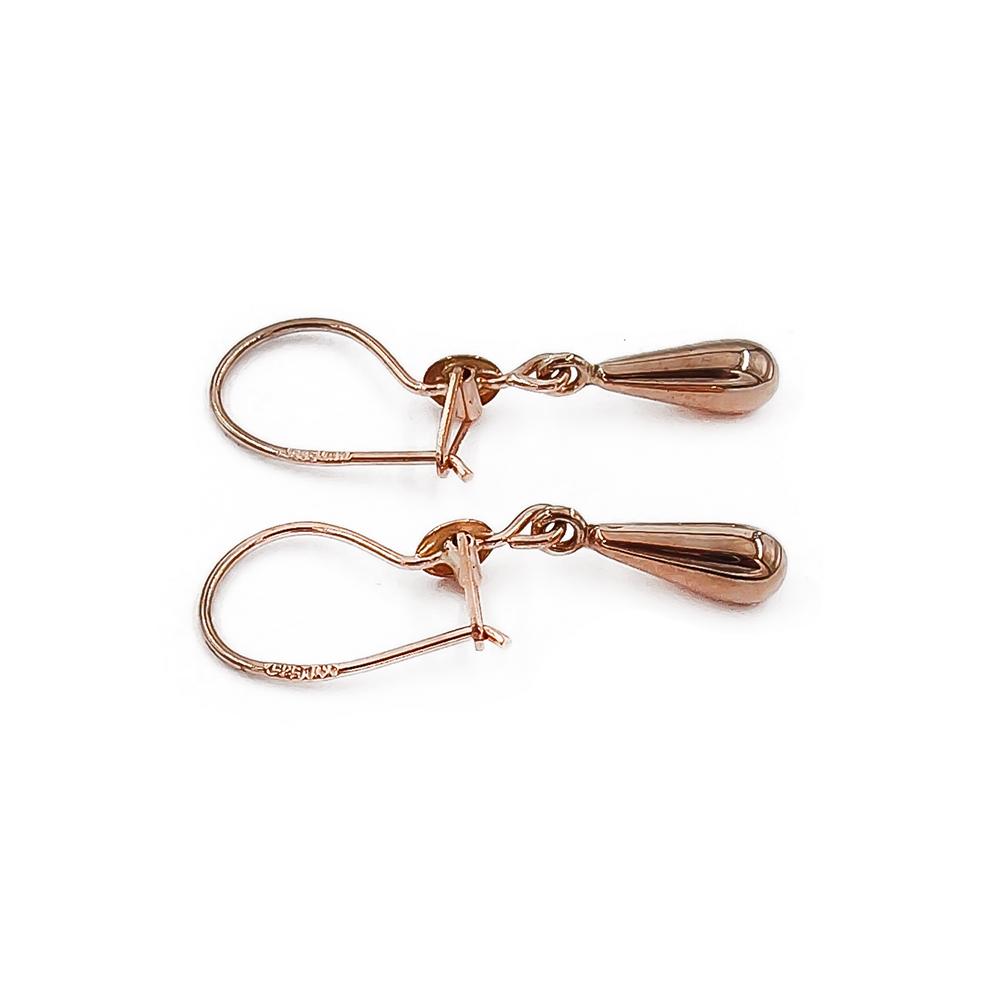 Kultaiset pisarakorvakorut koukku KN #1