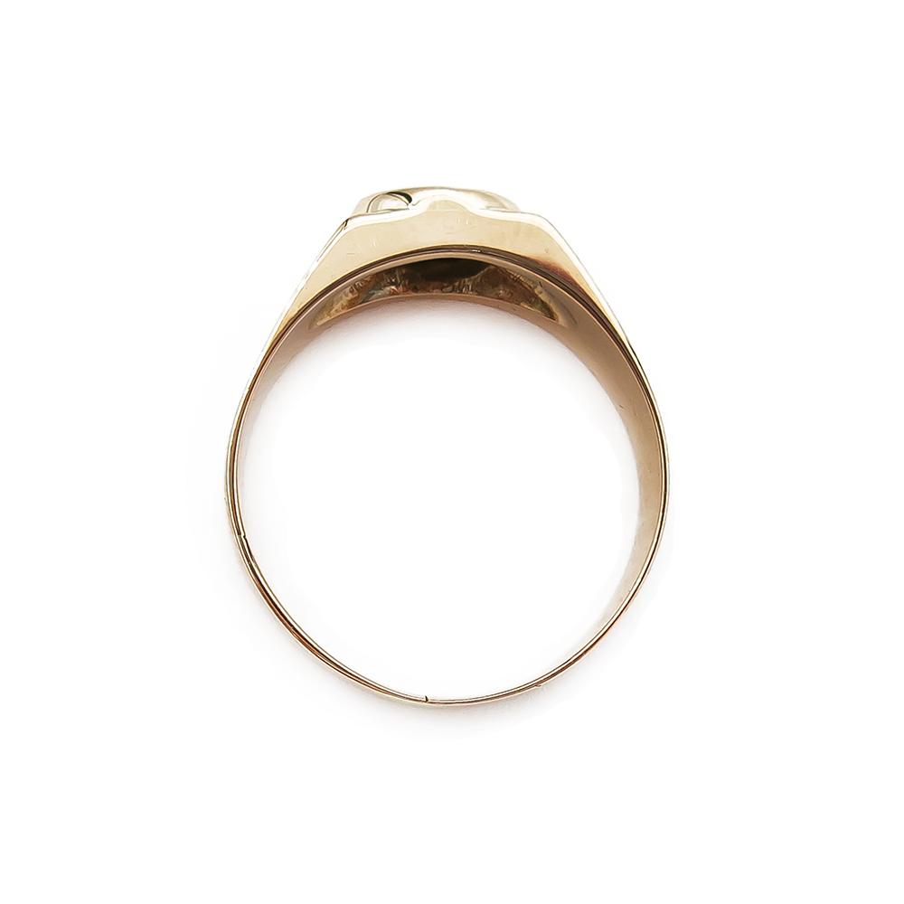 18 karaatin sormus Haukansilmä-kivellä 20mm #2