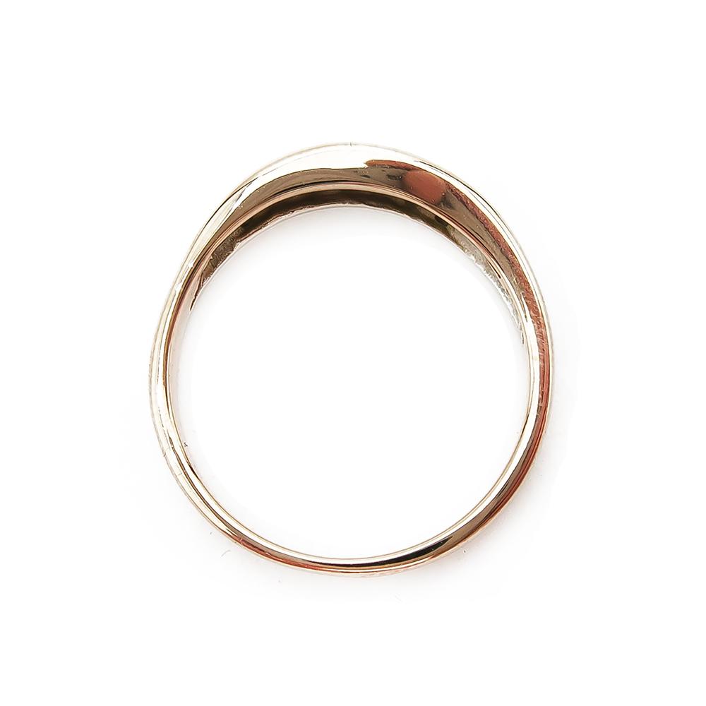 Aaltoileva timanttisormus 0,07ct 17mm #2