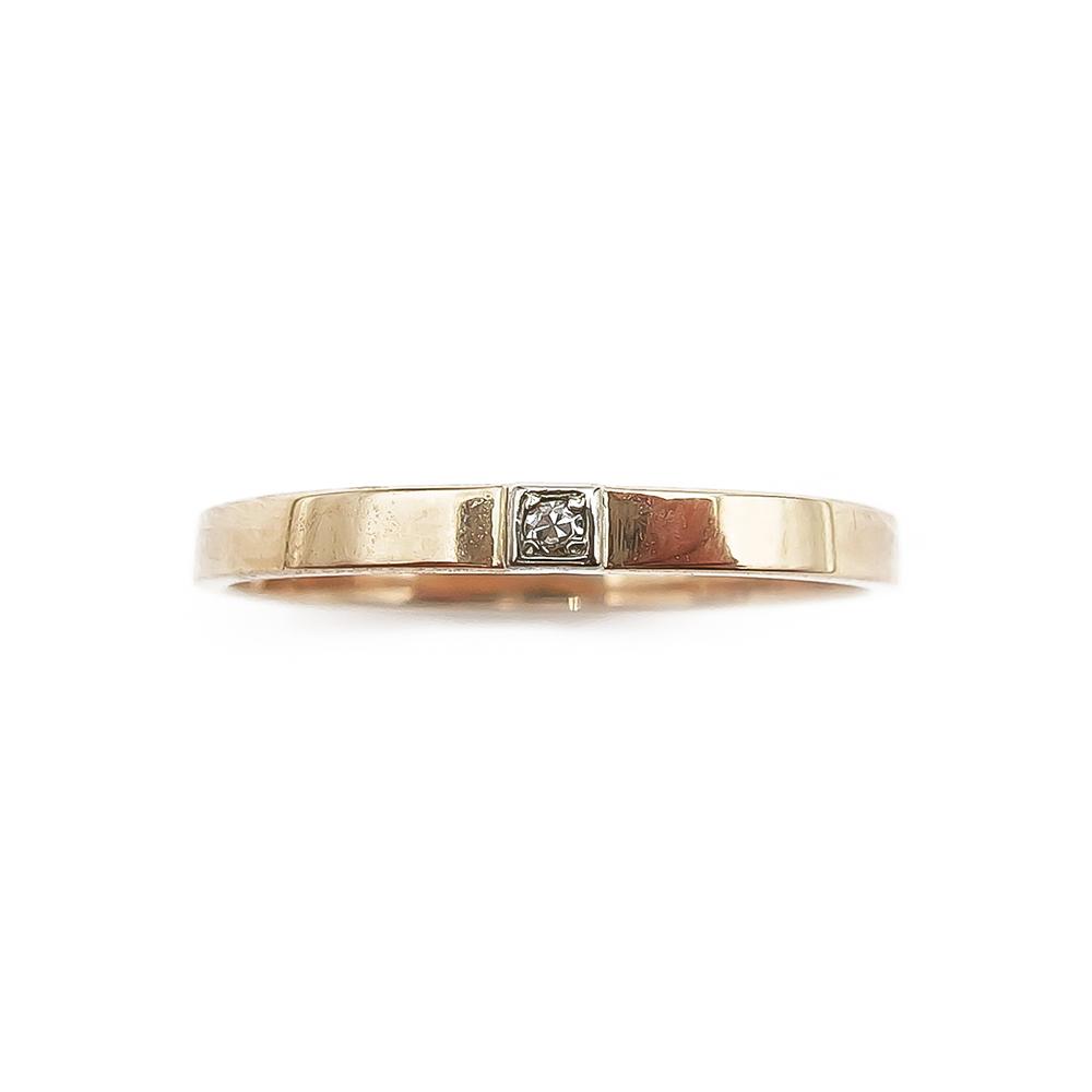 18k Timanttisormus 0,005ct 17,5mm v.-70 #1