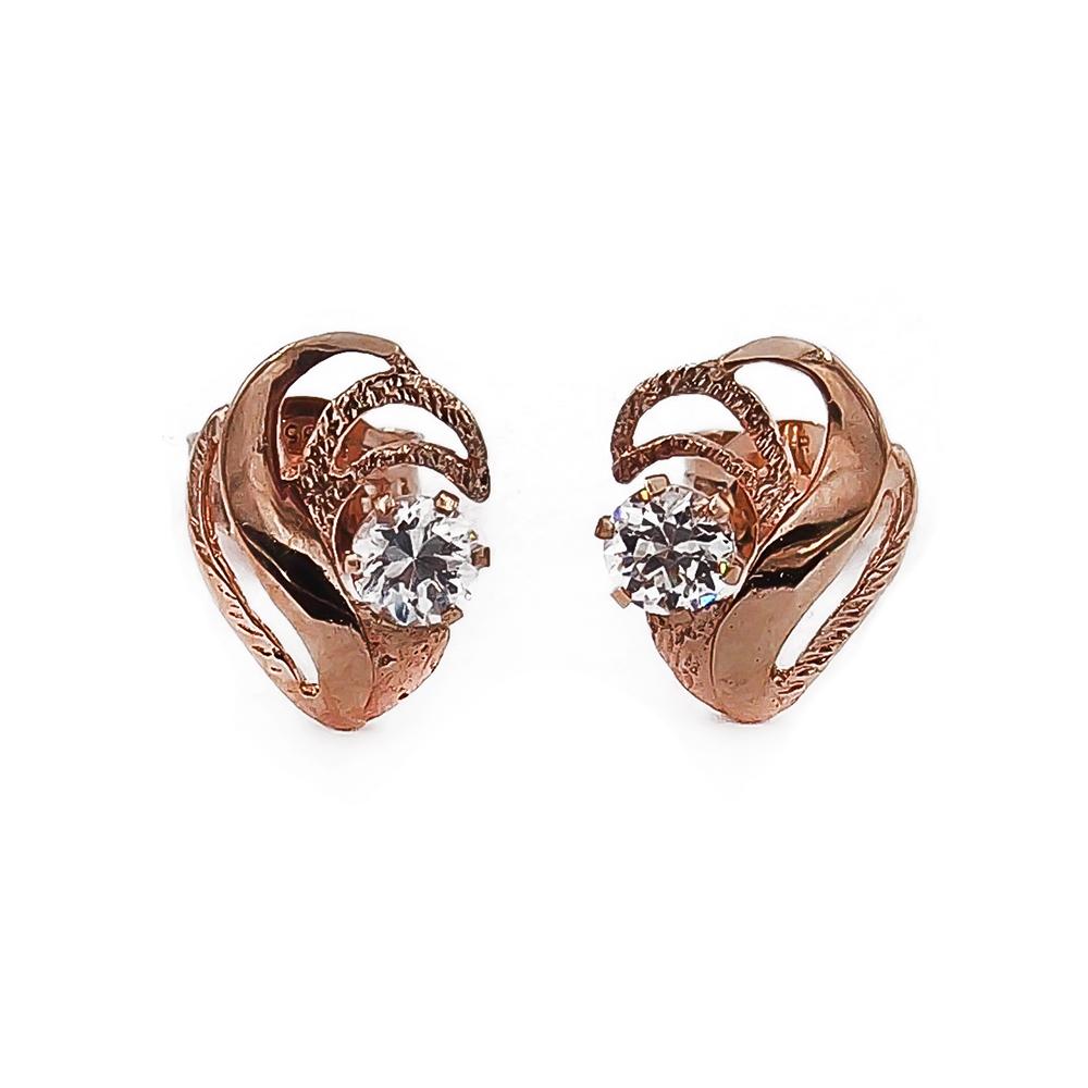 Kultaiset kirkaskiviset filigraanipisara korvakorut tappi #0